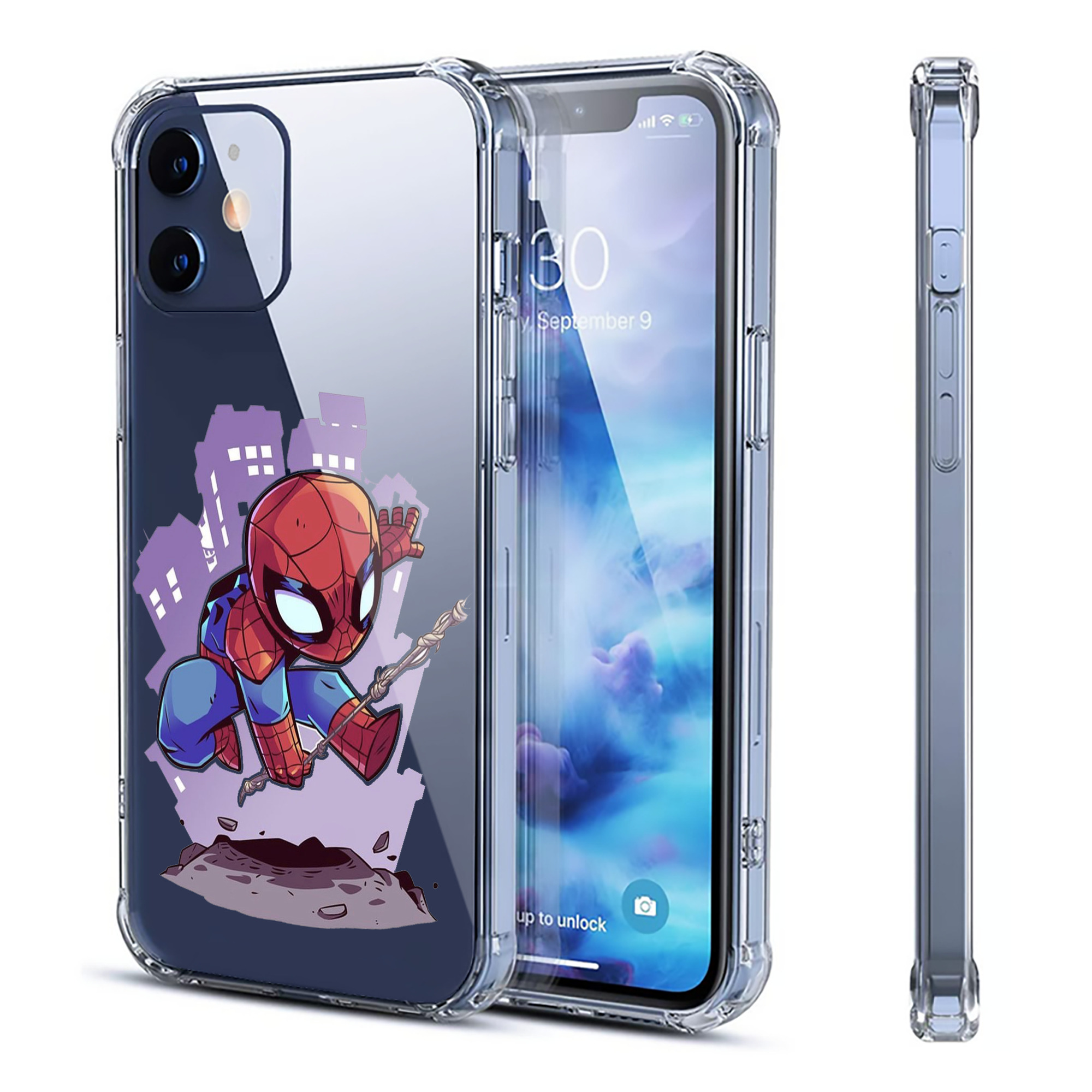 （画像用） アベンジャーズ The Avengers 【iPhone 12シリーズ対応】透明スマホケース（クリアソフトケース）